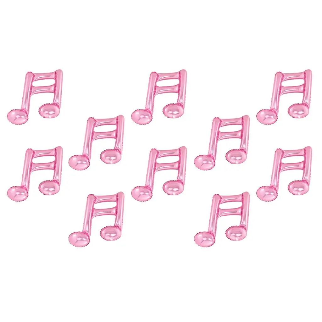 10 Pieces Music Note Balloons Birthday Prom Band Concert Decoration Accessory