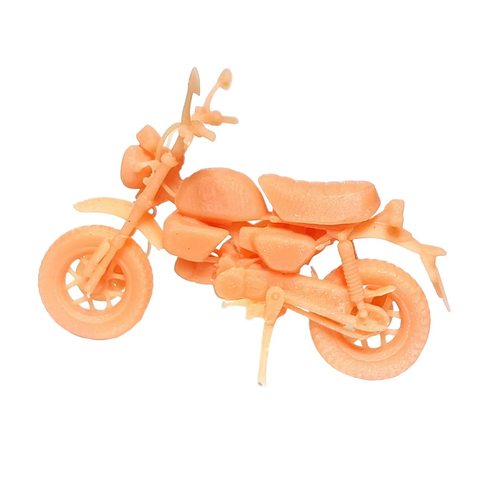 Realistic 1/64 Motorcycle Model Mini Motorcycle Tiny Motorcycle for Miniature Scenes DIY Projects Diorama Layout Decor