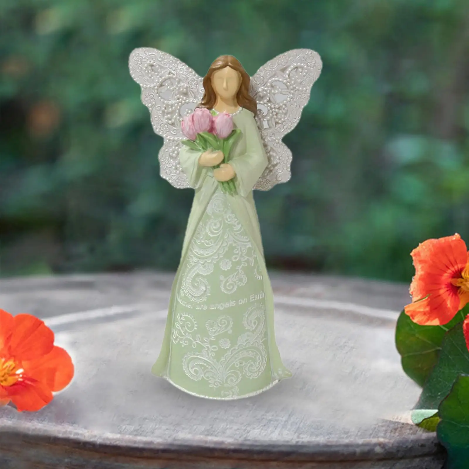 Resin Figurines Sculpture Table Centerpieces Ornament Birthday Gift Wing