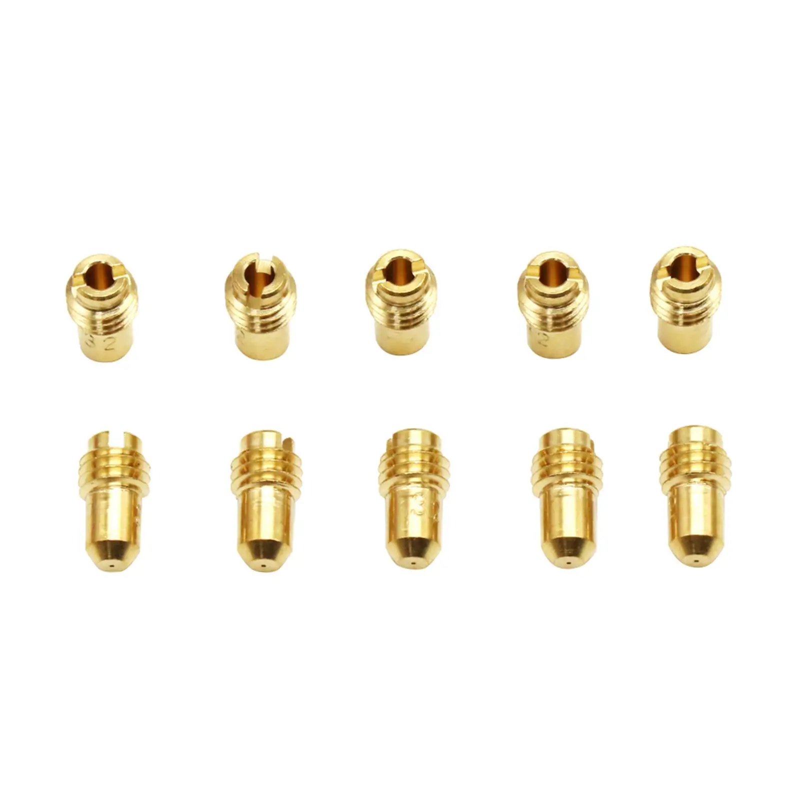 10x Pilot Jet High Strength Carburetor Pilot Slow Jet Kit for Dellorto Phbg Easy Installation Professional Easy to Install