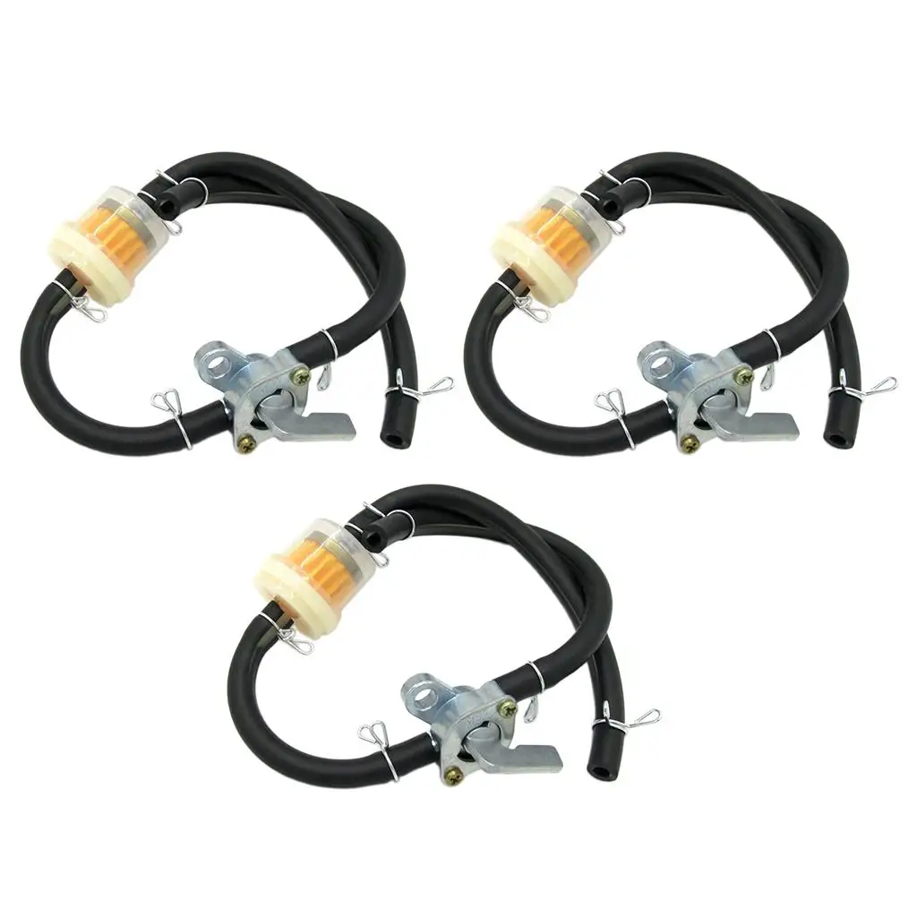 3 Pack Motorbike Fuel Oil Petrol Line  Hose  Scooter Universal