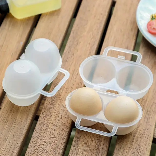 Hueveras para frigorífico Hueveras con 14 espacios tapa y asa Hueveras de  plástico bandeja para huevos (Pack de 2) - AliExpress