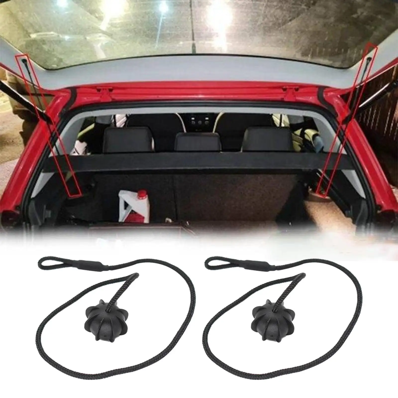 Multifunctional Parcel Shelf Lift Cover Strap Simple to Install Sturdy Parcel Shelf String for 1K6863447A Accessories
