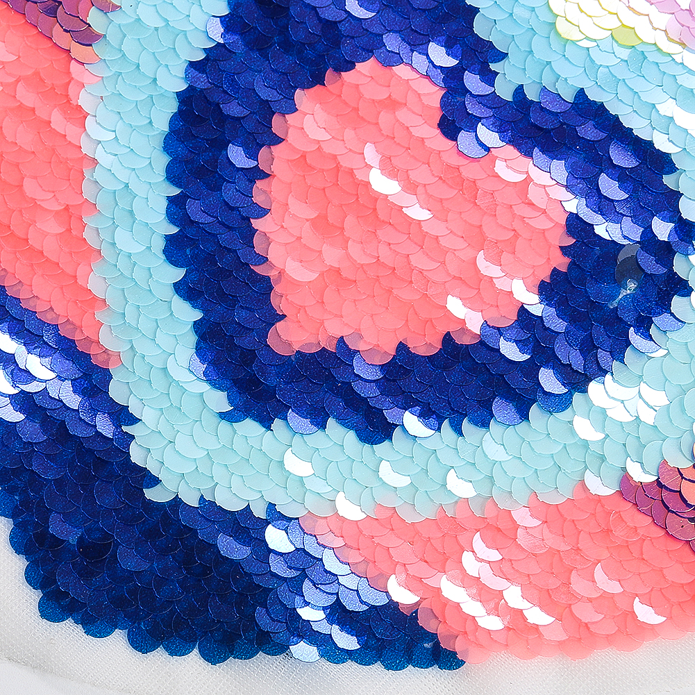 1PC Große Regenbogen Herz Nagel Glitter Patch kinder Mantel Zeigen Dekorative Zubehör DIY Bekleidung Nähen Sammelalbum Liefert – Detail 4