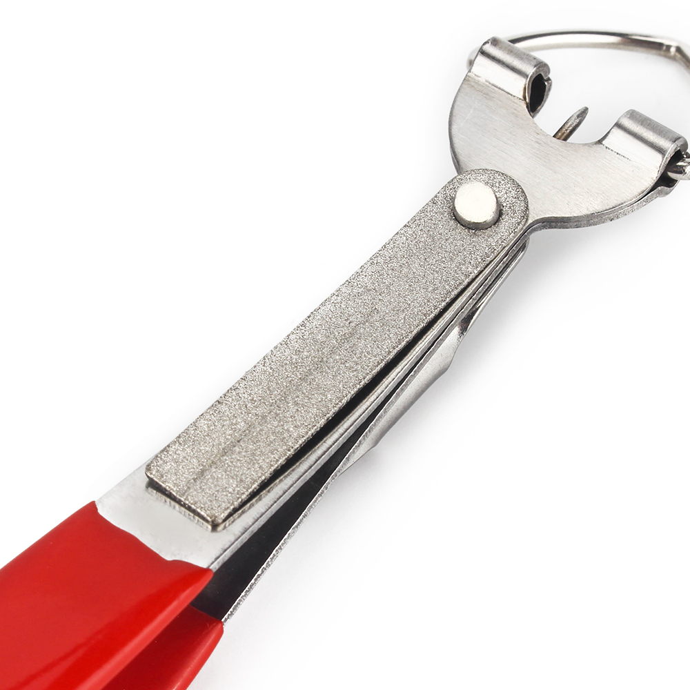 DNDYUJU 4-in-1 Fast Tie Nail Knotter Line Cutter Clipper Nipper Hook Sharpener Angelgerät Hochwertige Quick Knot Tools – Detail 9