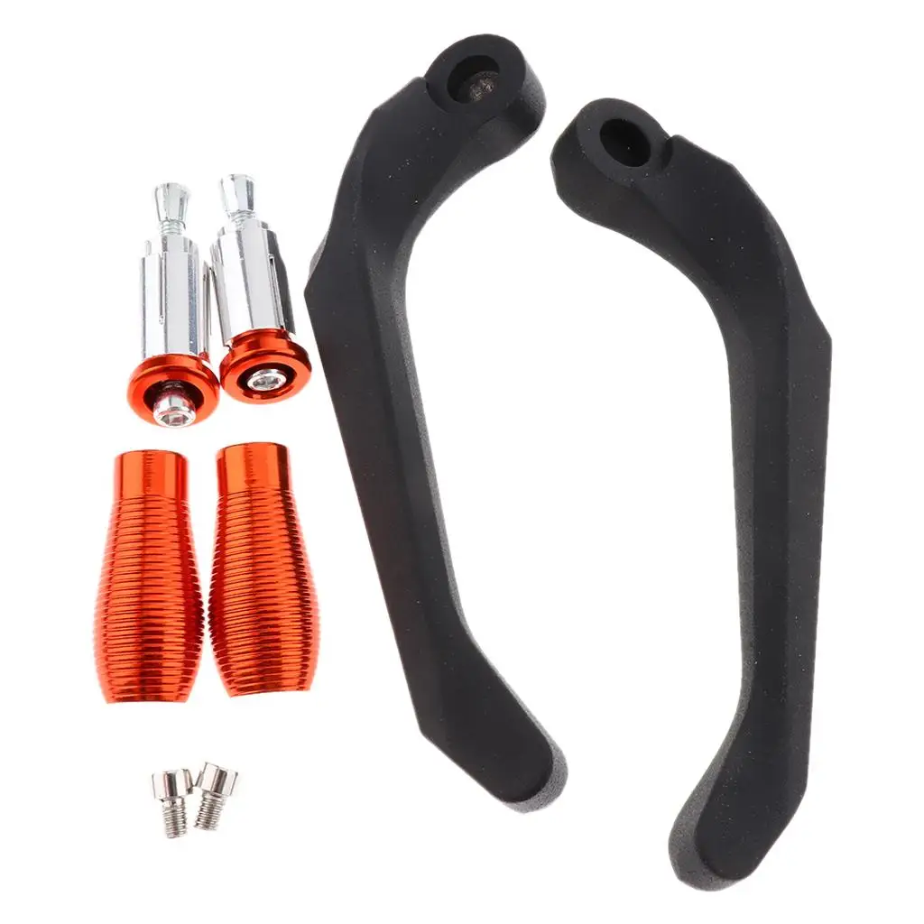 Handlebar Aluminum Motorcycle Brake Clutch Lever Hand Grip Protective Rubber For