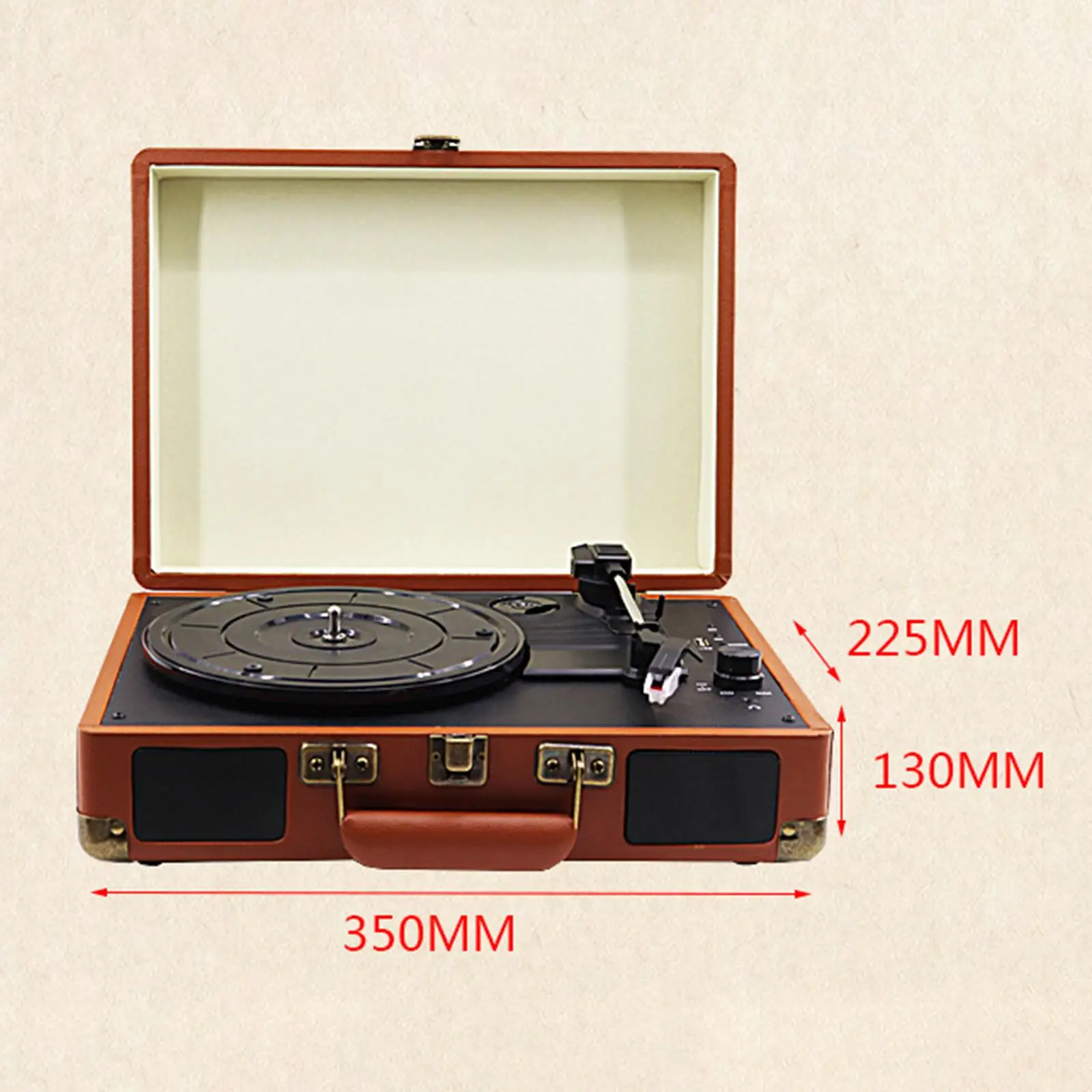 Vinyl Record Player Turntable Portable Turntable Player Phonograph CD Player Stereo Speaker for Club Office Souvenir Collection