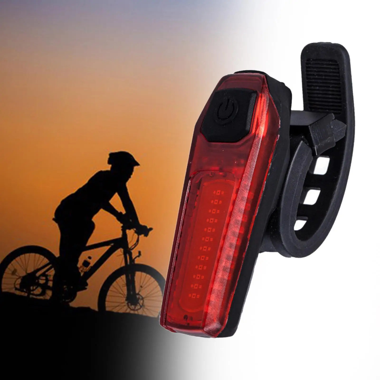 tail lamp Light Rechargeable LED High Brightness USB Rechargeable Road Bike for Cargo Rack Seat Post Bike Trailer Night Riding