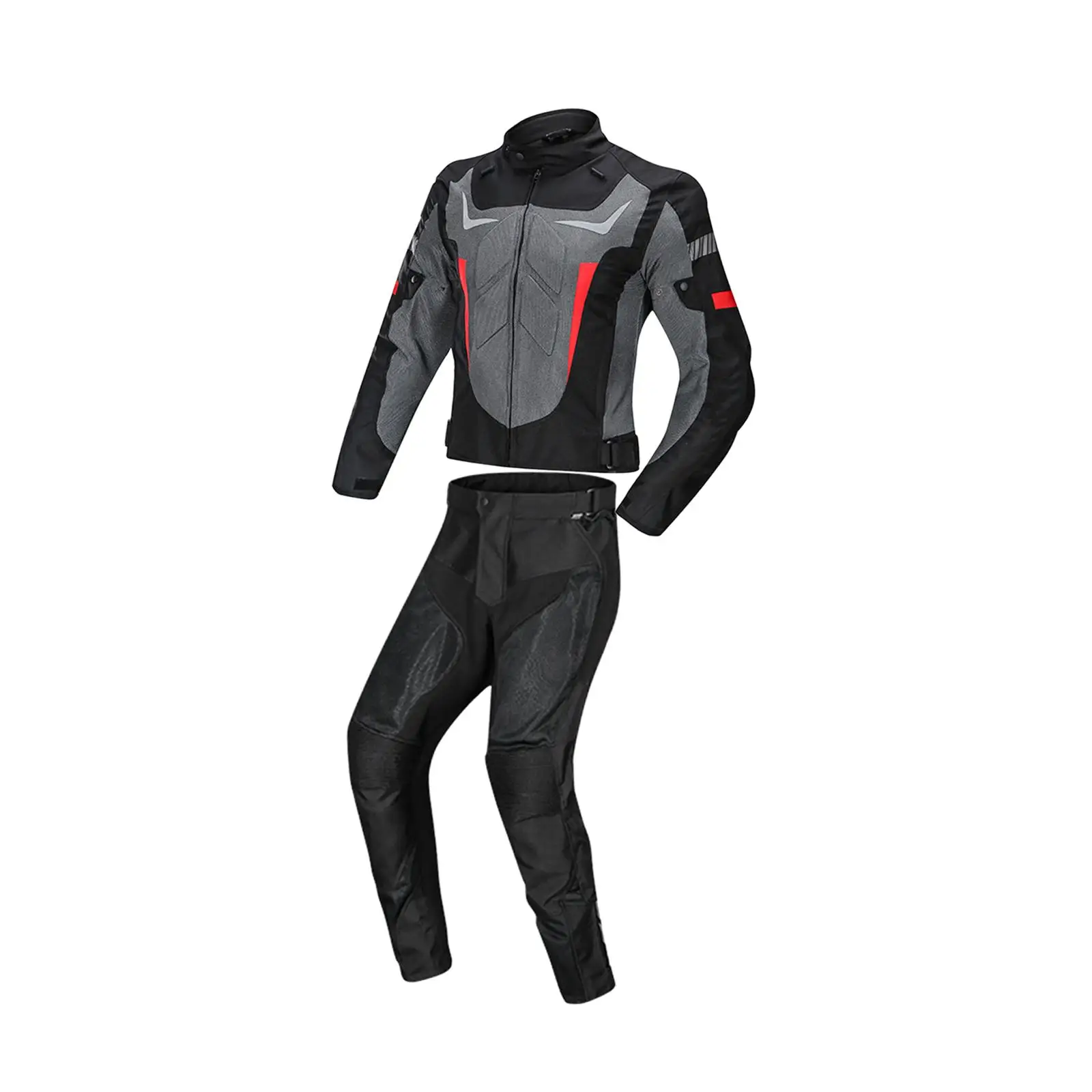 Waterproof Motorcycle Jacket Pants Riding Jacket Suit, Summer Reflective Men