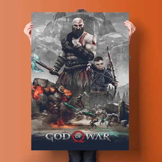 Poster Cartaz Jogo God Of War 4 A - Pop Arte Poster - Pôster - Magazine  Luiza