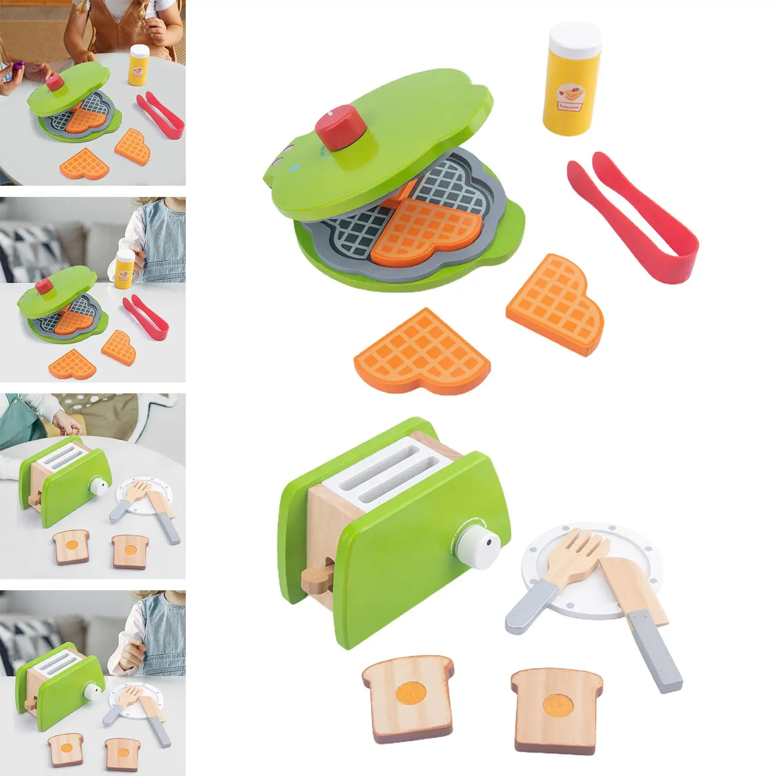 Food Kitchen Toys Hands On Ability Pretend Role for Kids Birthday Gifts