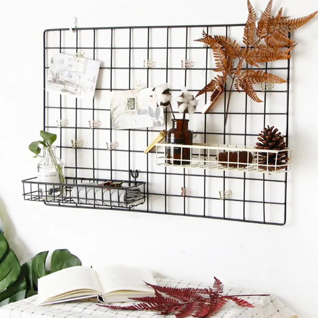 Mesh  Wire Basket, Hanging Tray, Wall Mount Organizer