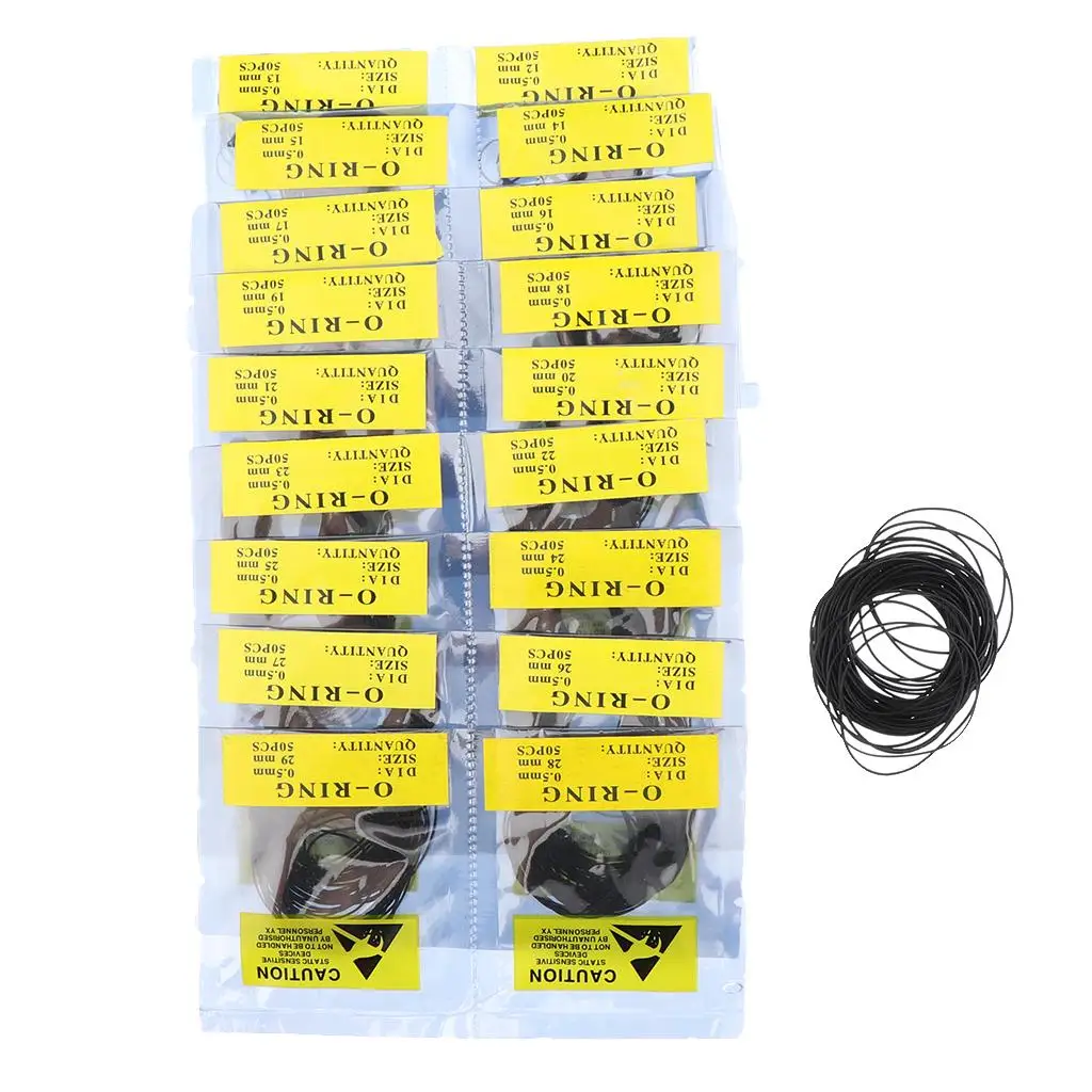 950pcs Watch Back Rubber Gasket O- Silicone Seal Replacement O-rings