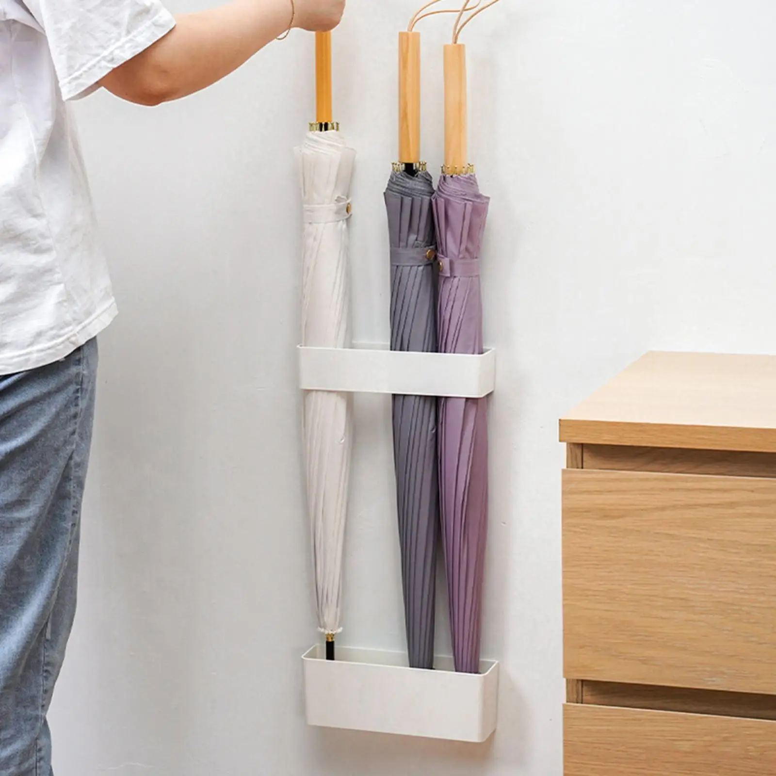 Umbrella Storage Rack Punch  Space Saving Convenient for Living Room Kid