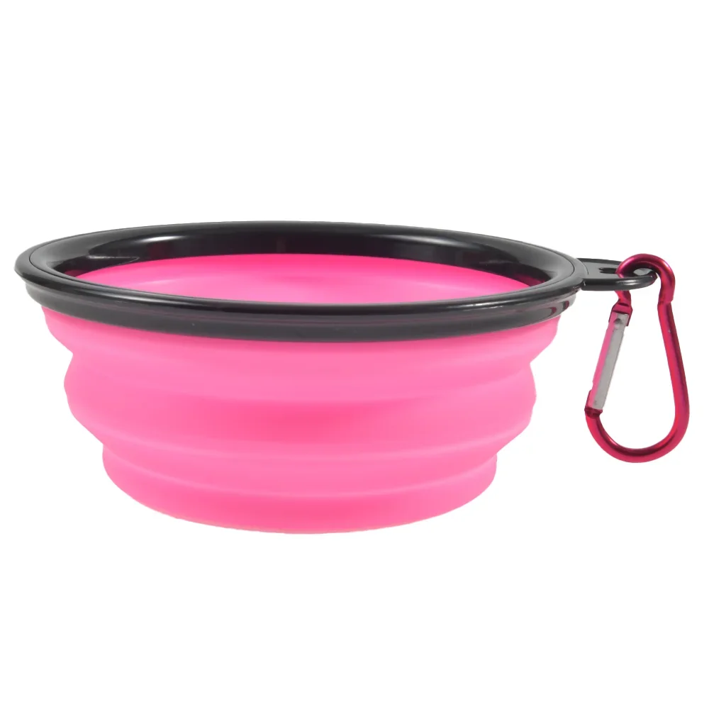 Title 13, 350ML 1000ML Portable Foldable Cat Bowl Dog Bas...