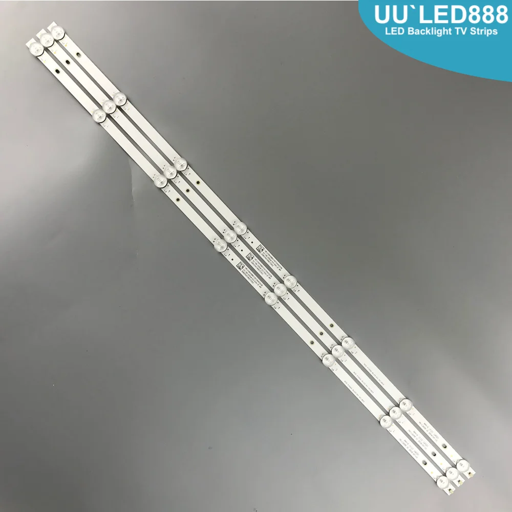 750mm LED Backlight strip bar 8 lamp for MS-L2695 V1 Rca Rtv4019sm 6V/LED  LC-40Q3000U LC-40Q5020U 40DFS69 JL.D39681330-003BS-M sticky led lights