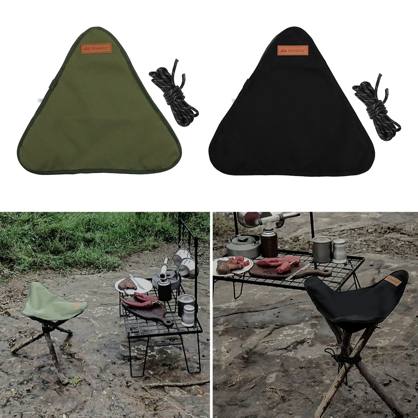 Tripod Stool Cloth Outdoor Tools Lightweight for  Picnic