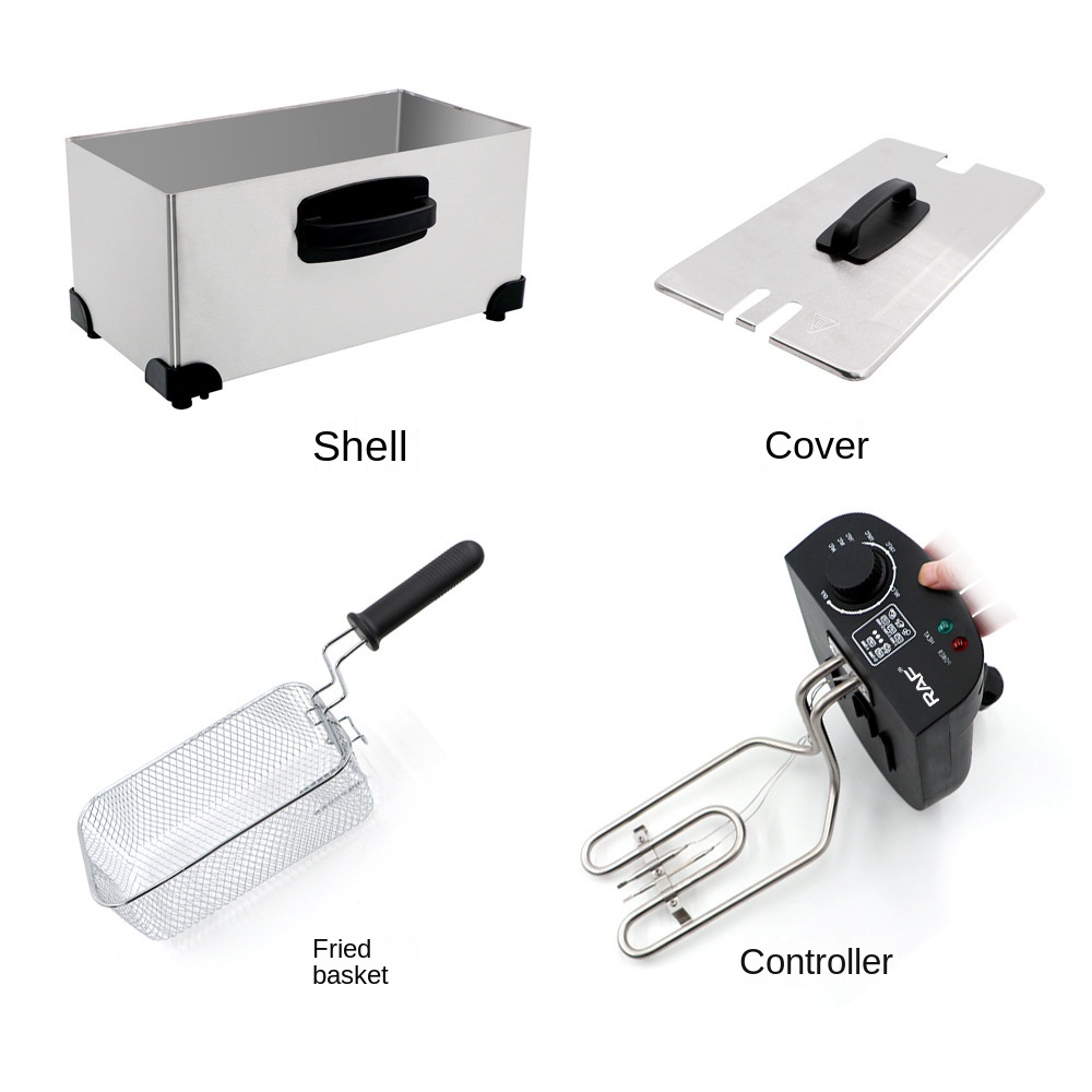 Title 4, 220V 3.5L Household Electric Food Fryer Electri...