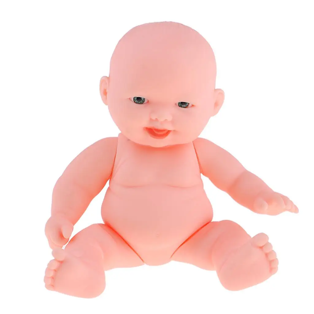 11cm Full Vinyl Reborn Newborn Baby Girl Doll with Expression