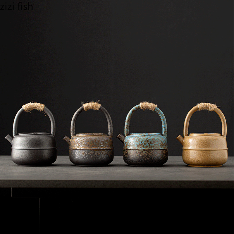 Description Picture 2 of item450ml Stoneware Teapot Tea Kettle Ceramic Teapot Teaware Tea Set Tea Utensils Tea Maker Tea Pot Set Tea Making Tools Accessories