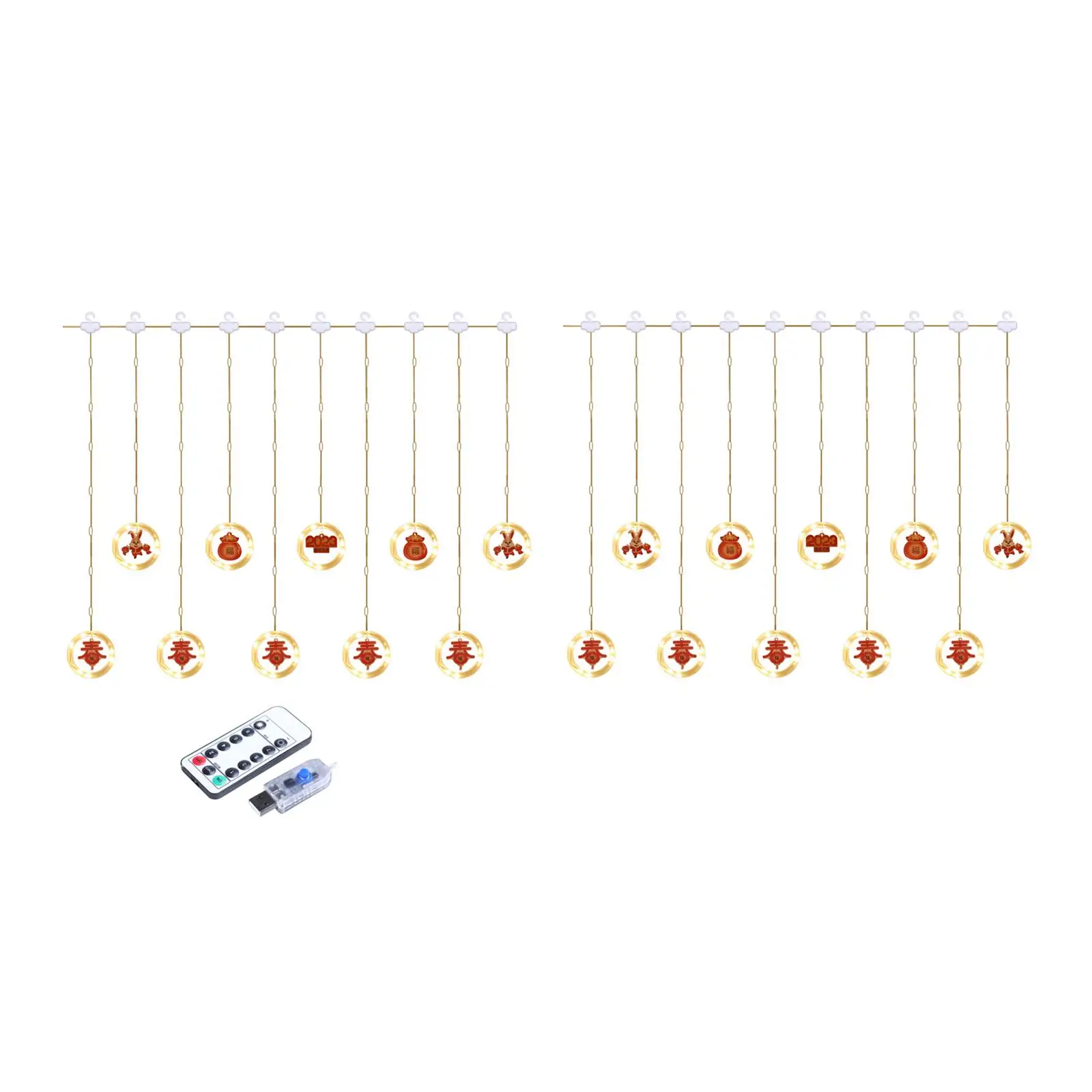 Spring Festival Icicle Light Hanging Light Lights IP44 Waterproof Ornament for Garden Roof Decoration