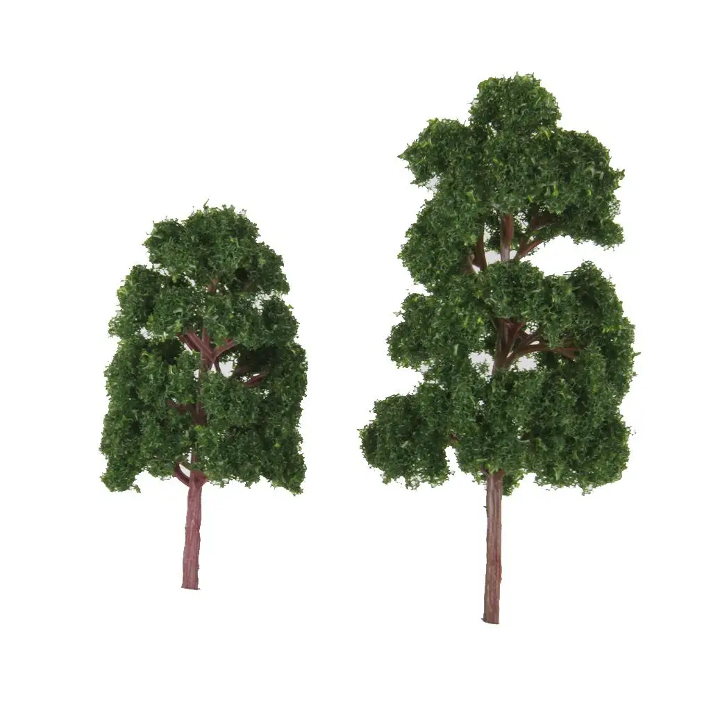 10pcs Model Trees  1:75  For  Scale Layout Diorama Scenery