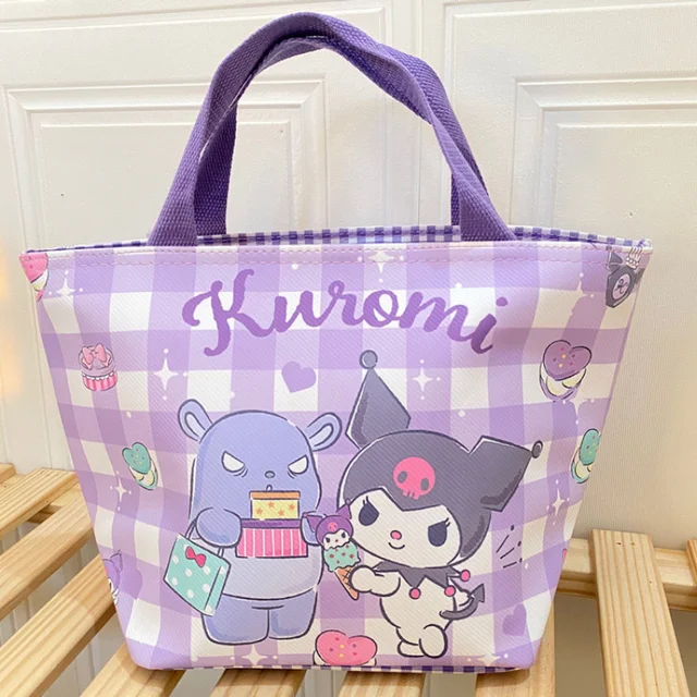 Baby Products Online - Sanrio Hello Kitty Cartoon Student Insulation Lunch  Bag Bag Cold Storage Bag Cinnamon Lunch Box Bag Storage Bag Hand Bag Kuromi  - Kideno