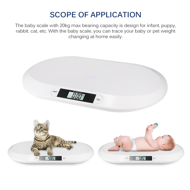 1g-10kg Pet Dog Cat Animal Scale Digital Baby Infant Weight Scale  (kg/oz/lb) LCD E7CB