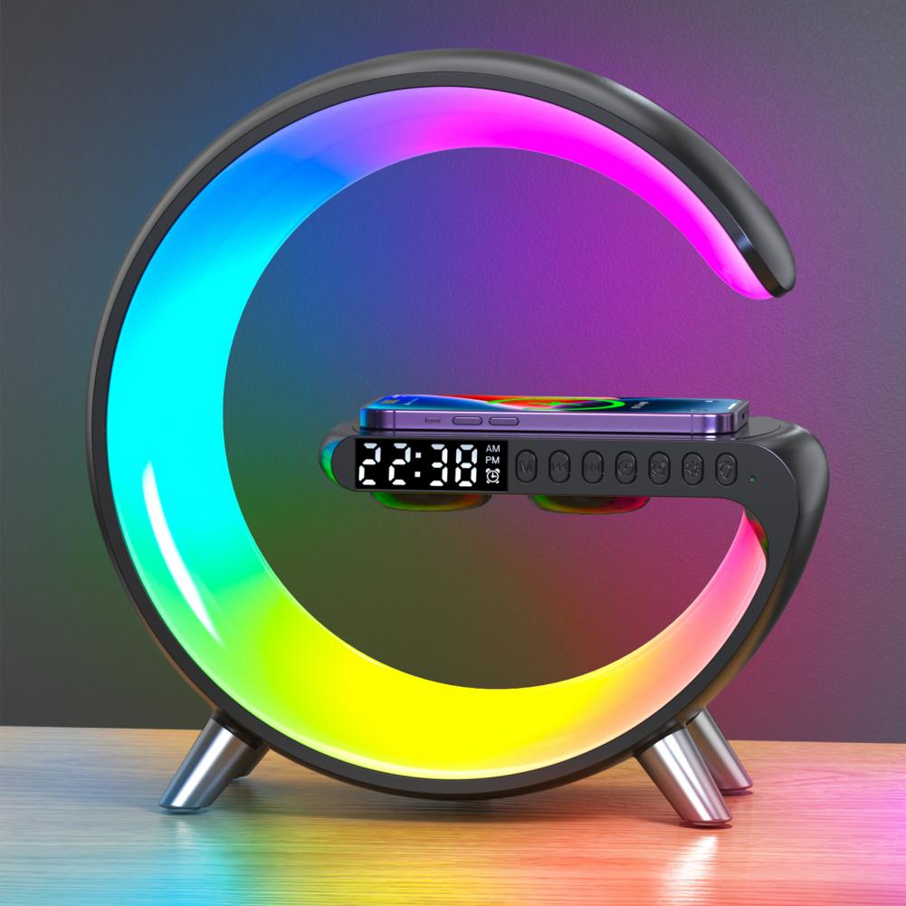 Title 5, Alarm Clock Bluetooth Speaker Home Soundbar 15W...