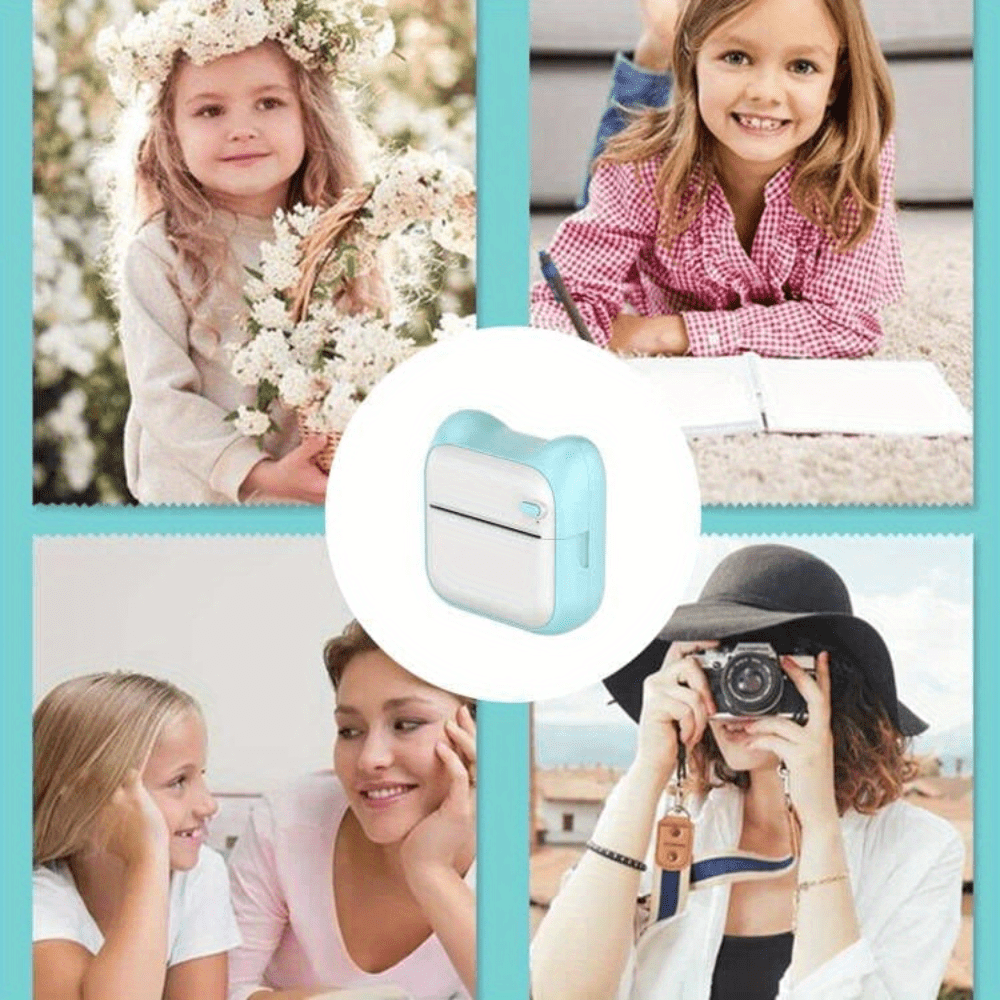 Title 6, Mini Photo Printer For IPhone/Android,1000mAh P...