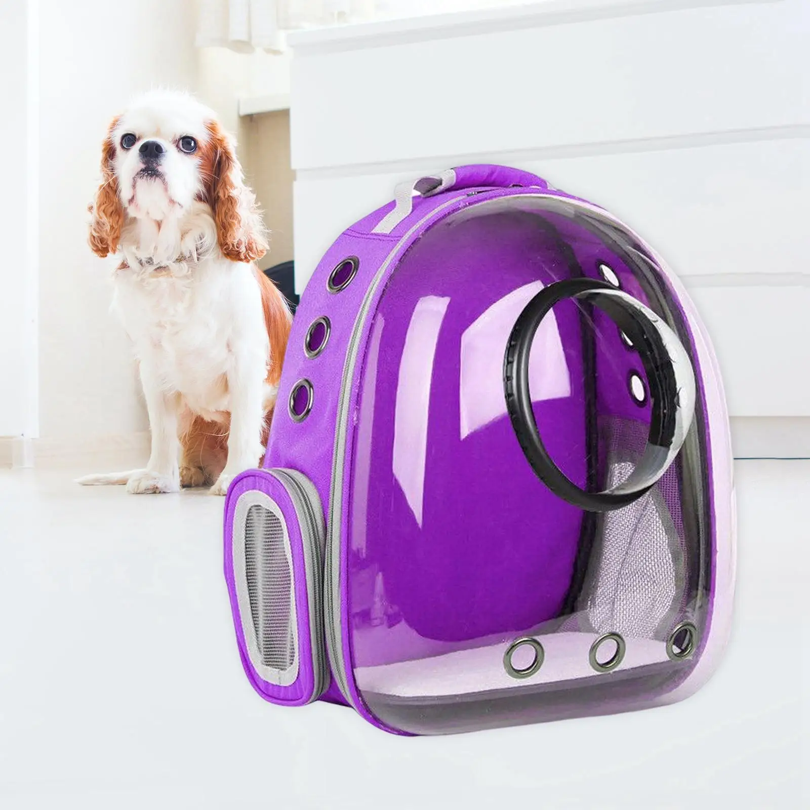 Pet Backpack Handbag Breathable Space Capsule Heat Proof Bubble Bag Dog Cat Carrier Bag for Small Cute Pet Travel Hiking Camping