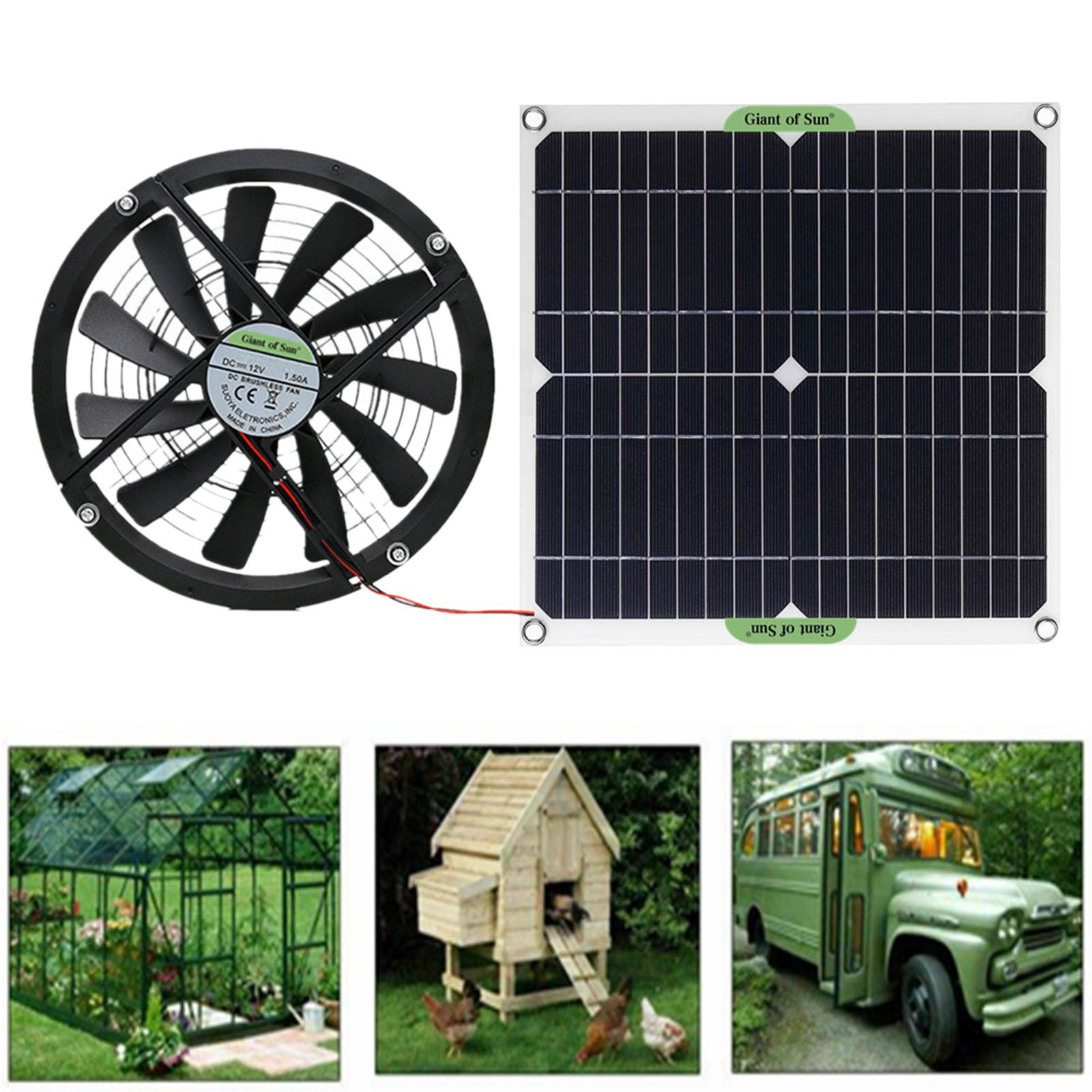 100w Outdoor Solar Exhaust Fan Air 