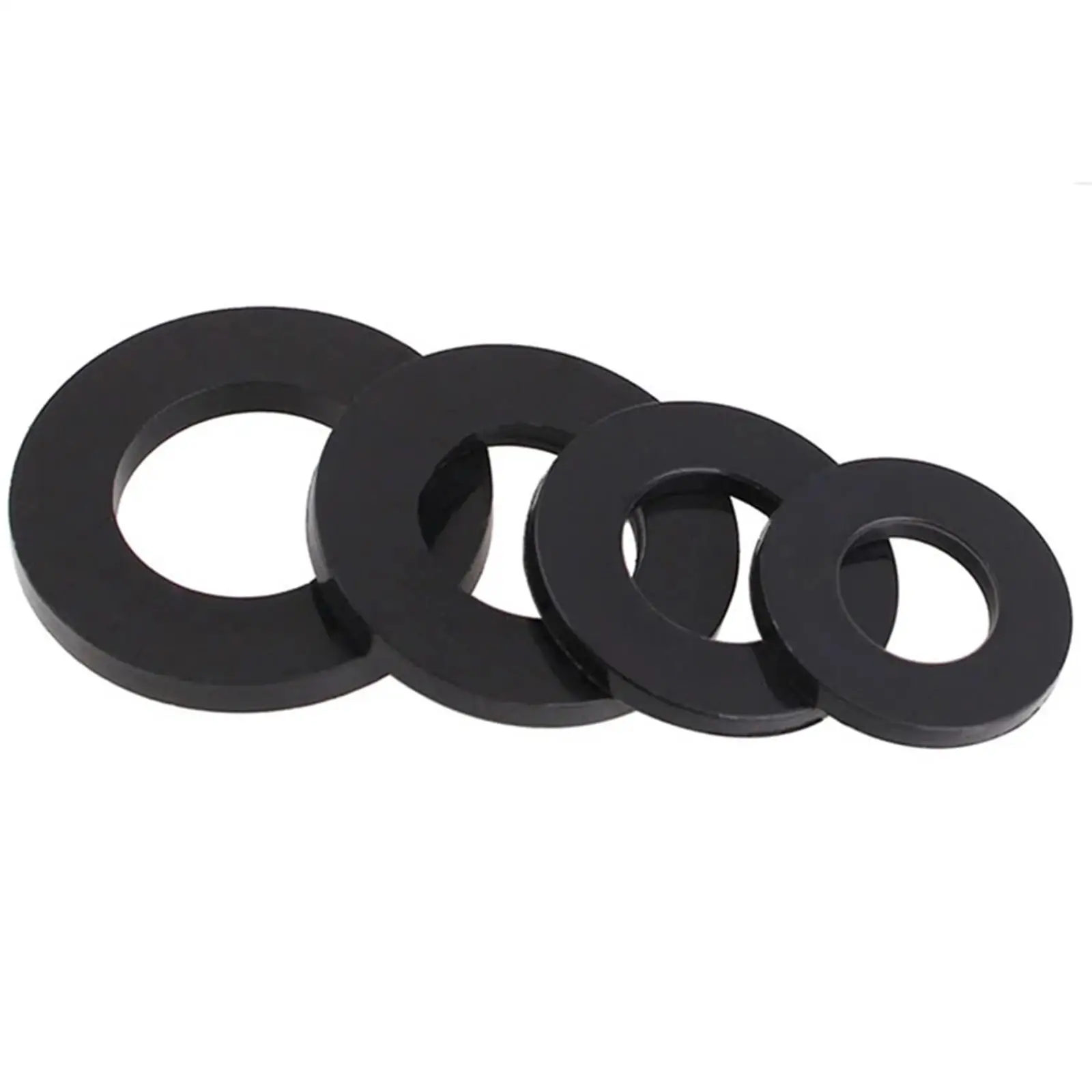 500 Pieces Nylon Washer Gasket Set Ring Flat Gasket flat Seal Spacers Seal Assortment Kit for Household Commerical Use