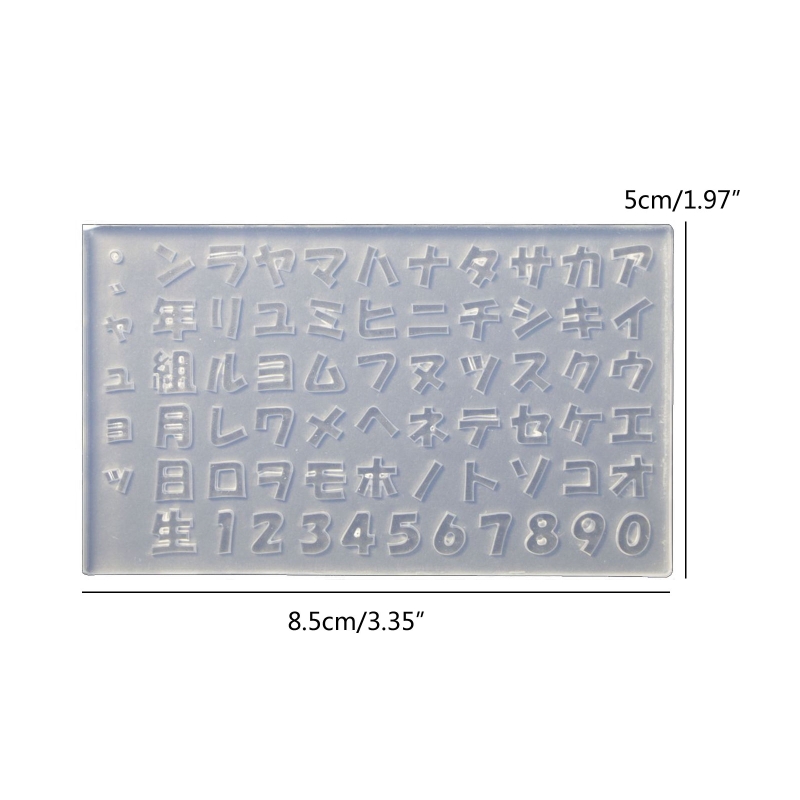 Japanische Alphabete Silikon Kunstform für Nagel DIY Dekoration Werkzeuge Nägel Kunst Schnitzform Vorlagen Maincure Tool – Detail 6