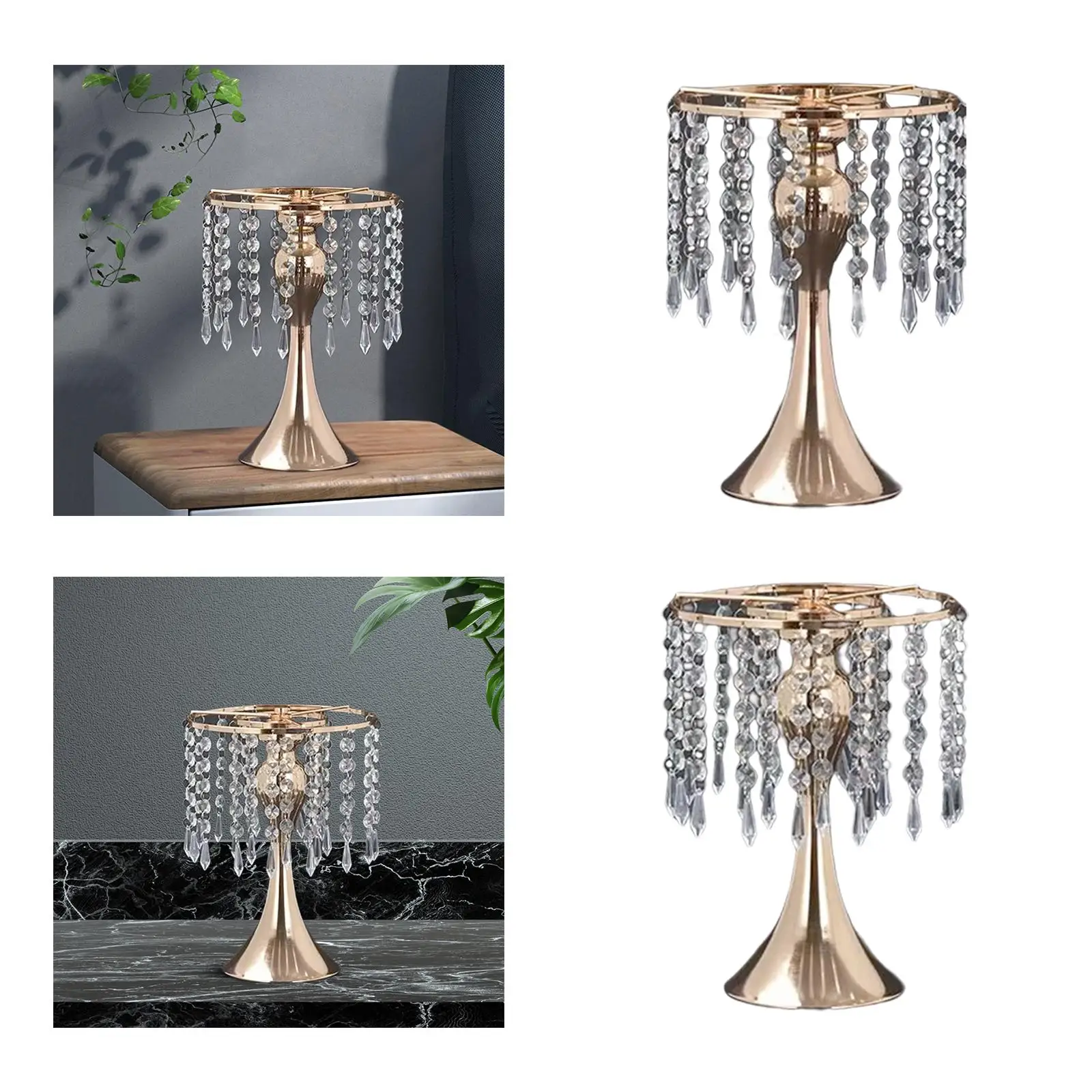 Versatile Crystal Flower Stand Table Centerpiece for Wedding Reception Decor