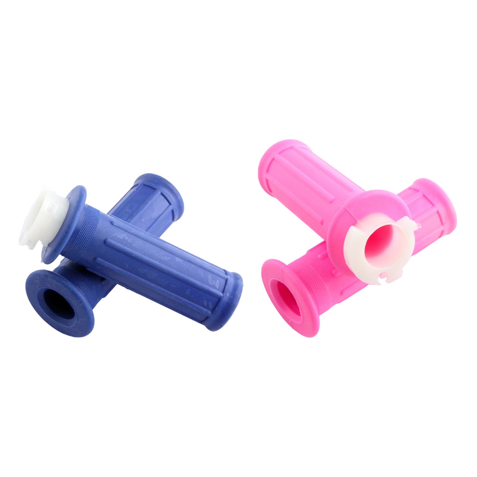 2 Pieces Handlebar Grips Throttle Accelerator Twist Grip Handle Bar Set Fit for Yamaha PW50 Spare Parts Replaces Accessories