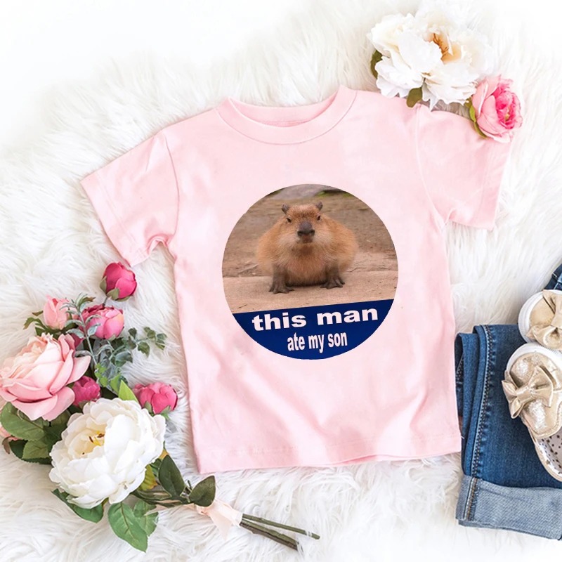 Title 15, Engraçado capivara amor t camisa crianças kawai...