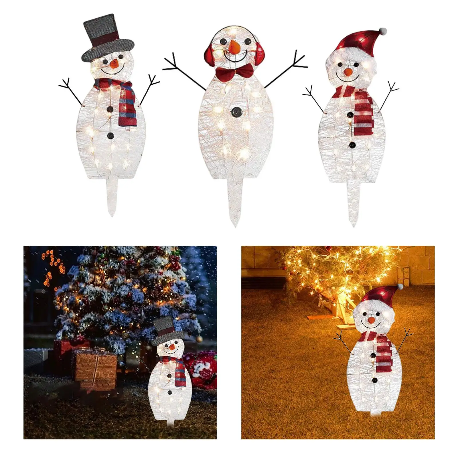 Christmas Snowman Light for Festival Garden Wedding Party Decoration