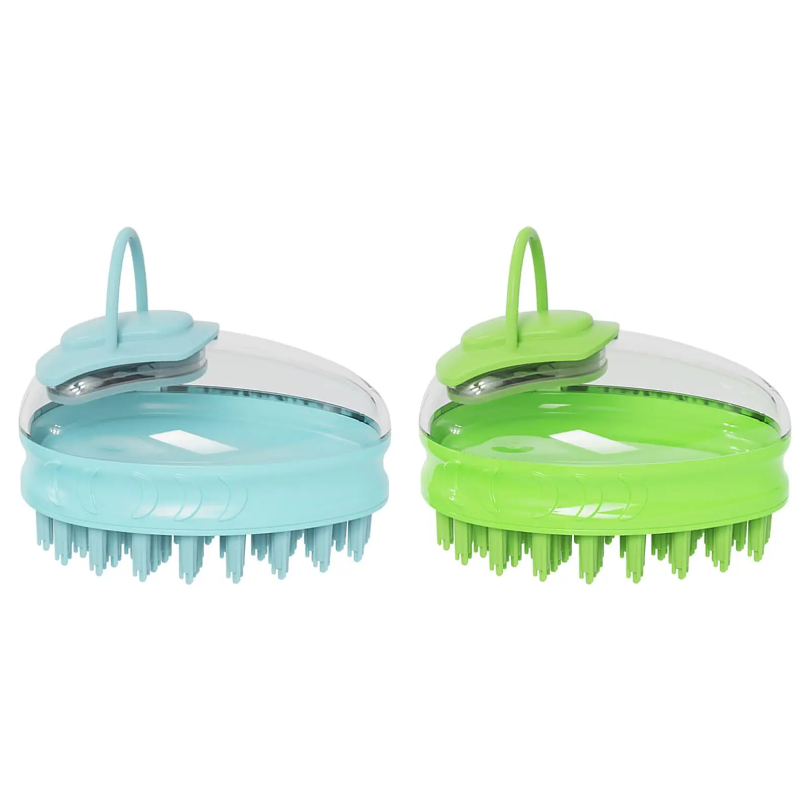 Dog Grooming Brush Pet Scrubber Shampoo Dispenser for Medium Large Pets Shampooing Washing