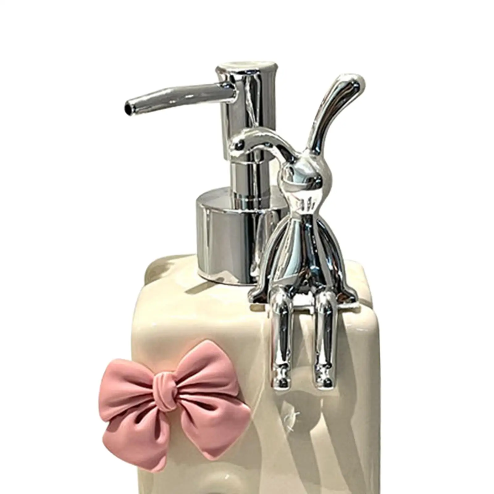 Manual Soap Dispenser Nordic 400ml Sturdy Refillable Empty Pump Lotion Bottle for Hotel Washroom Toilet Countertop Laundry Room