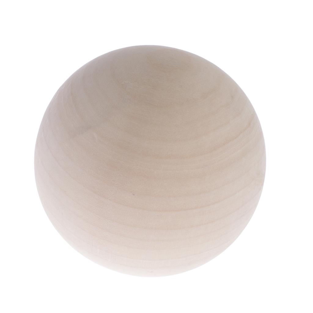  Natural Wood Balls Beads Hardwood Balls Solid Crafts Making