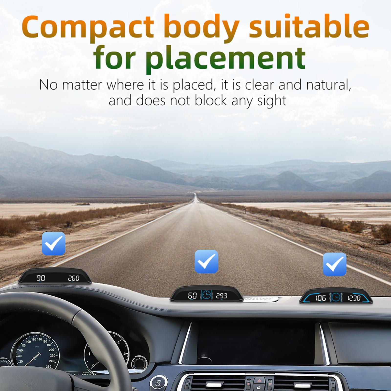 Car GPS Head up Display HUD Fatigue Driving Reminder for Fuel Vehicles