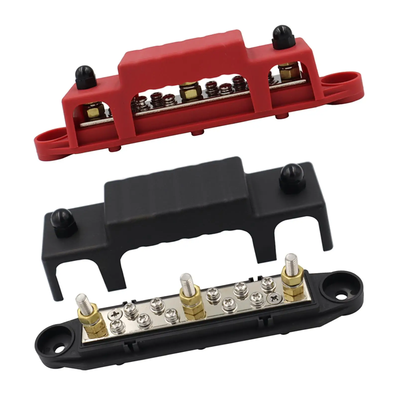 10 Point Power Distribution Block 150A Rated with M6 Nuts Busbar for Yachts