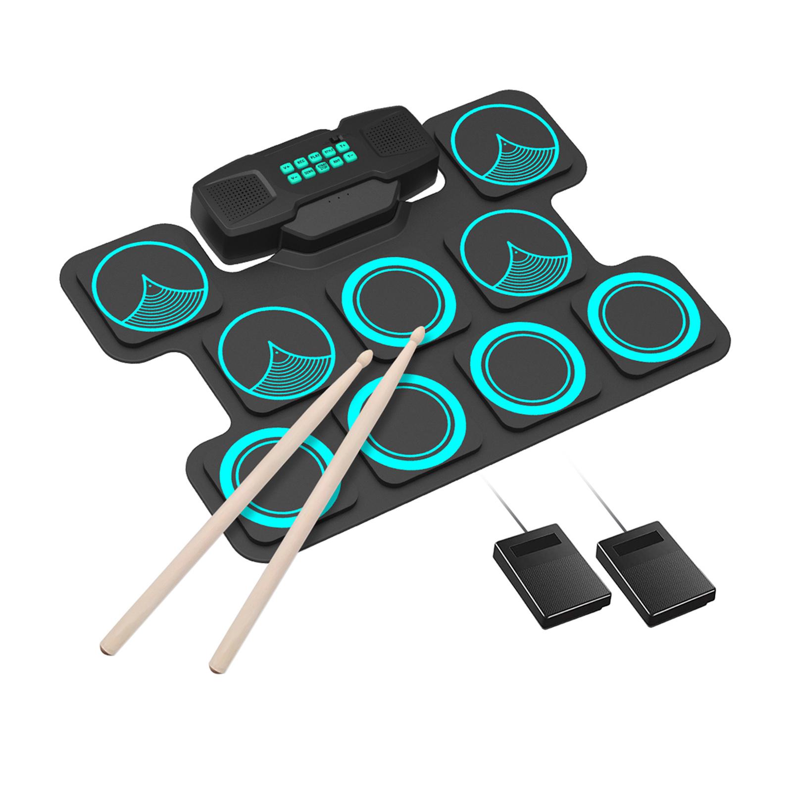 Pedals for Digital MIDI Practice Drum Pads 10 Demo Songs for I