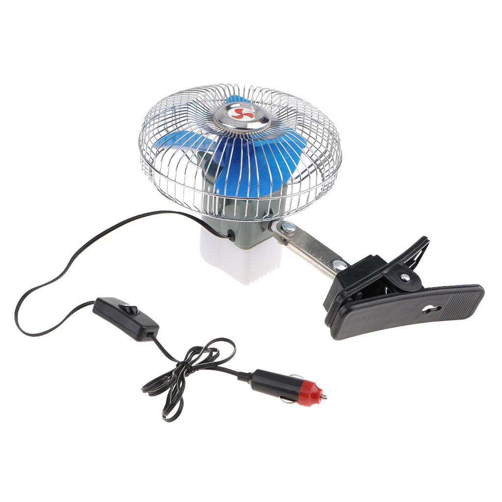 12V Dashboard Oscillating Vehicle Car Van Truck Home  Fan