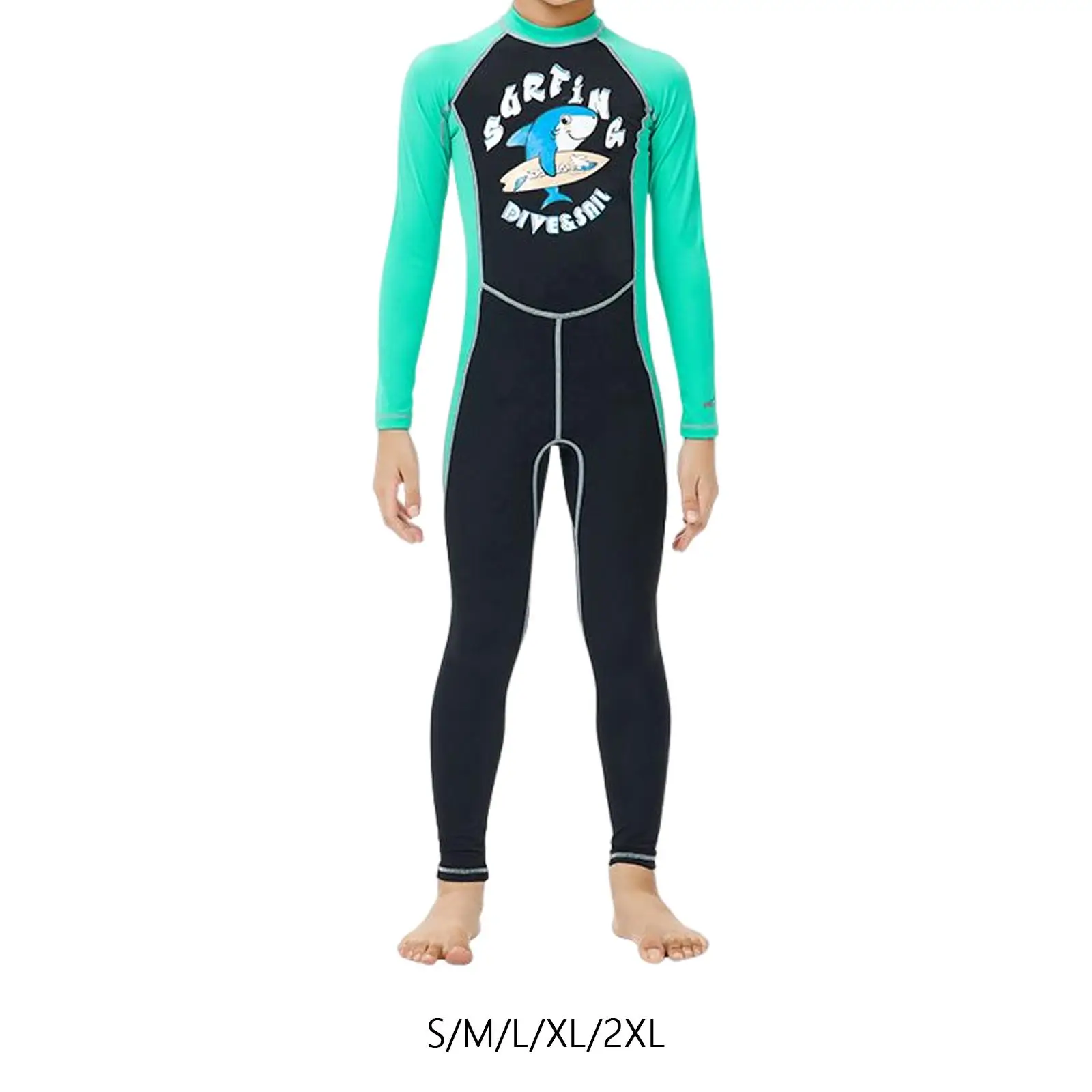 Kids Wetsuit Swimsuit Long Sleeve Full Body Scuba Diving Suit for Surfing Girls Boys