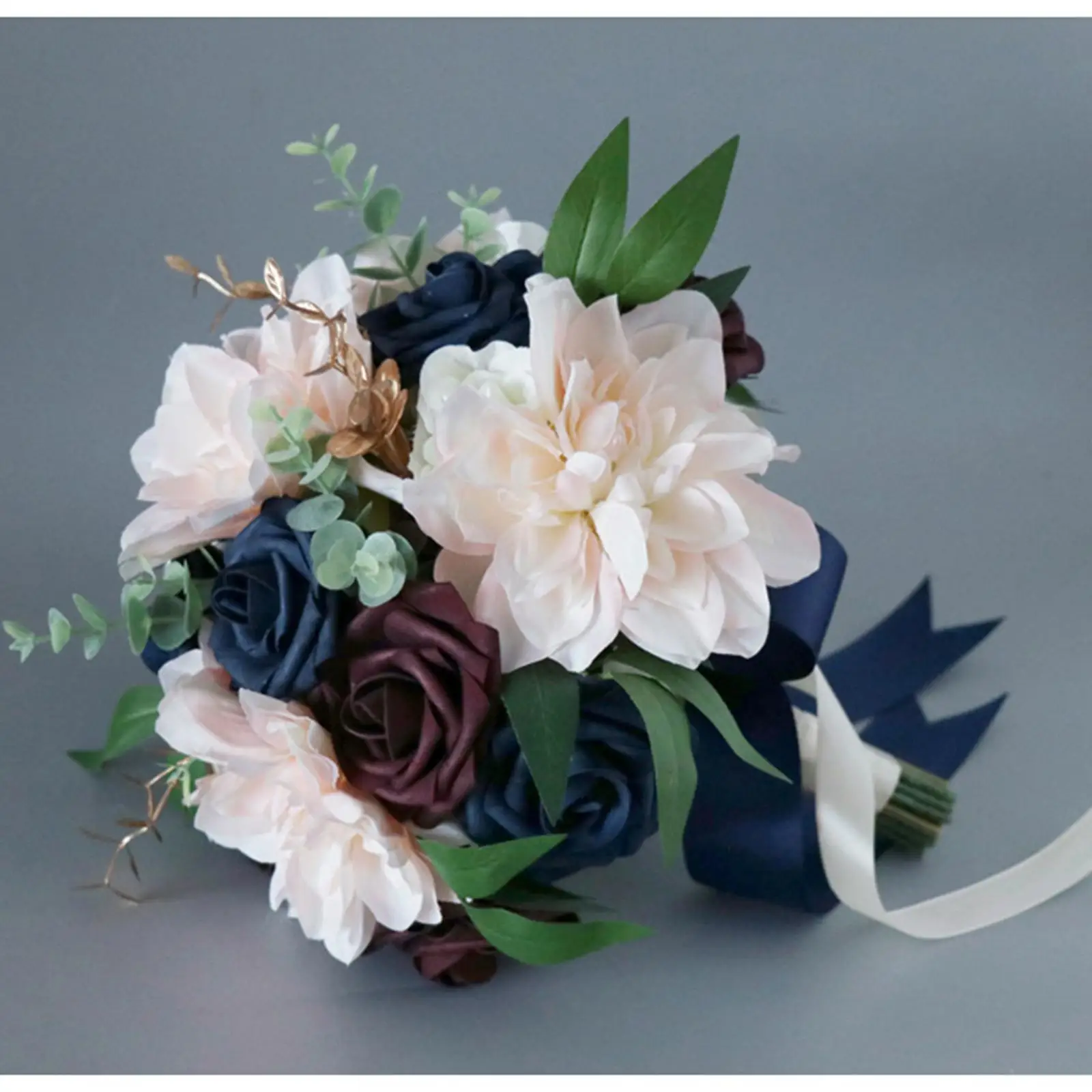 Artificial Bridal Bouquet Romantic Elegant Silk Flower for Anniversary Photography Party