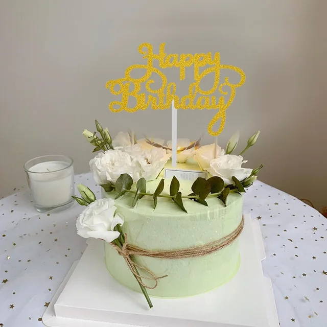 Décoration de gâteau en forme de bougie pour anniversaire de 18 ans,  bricolage de décoration de mariage pour fille et garçon, à paillettes,  numéro 3D avec bâton - AliExpress