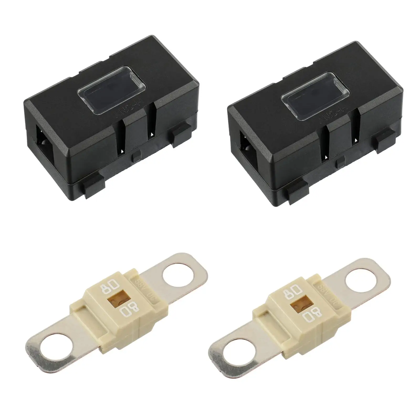 Multifunctional Car Fuse Holder with 2Pcs Fuses Waterproof for Trucks