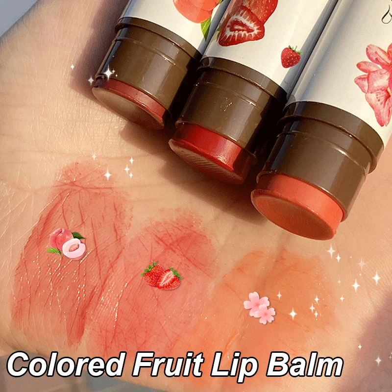 Best of Fresh Fruit Flavored Lip Balm Lip Tinted Makeup Moisturizing Lasting Color Changing Lipstick Anti-cracking Exfoliating Cosmetics Reviews & Tips